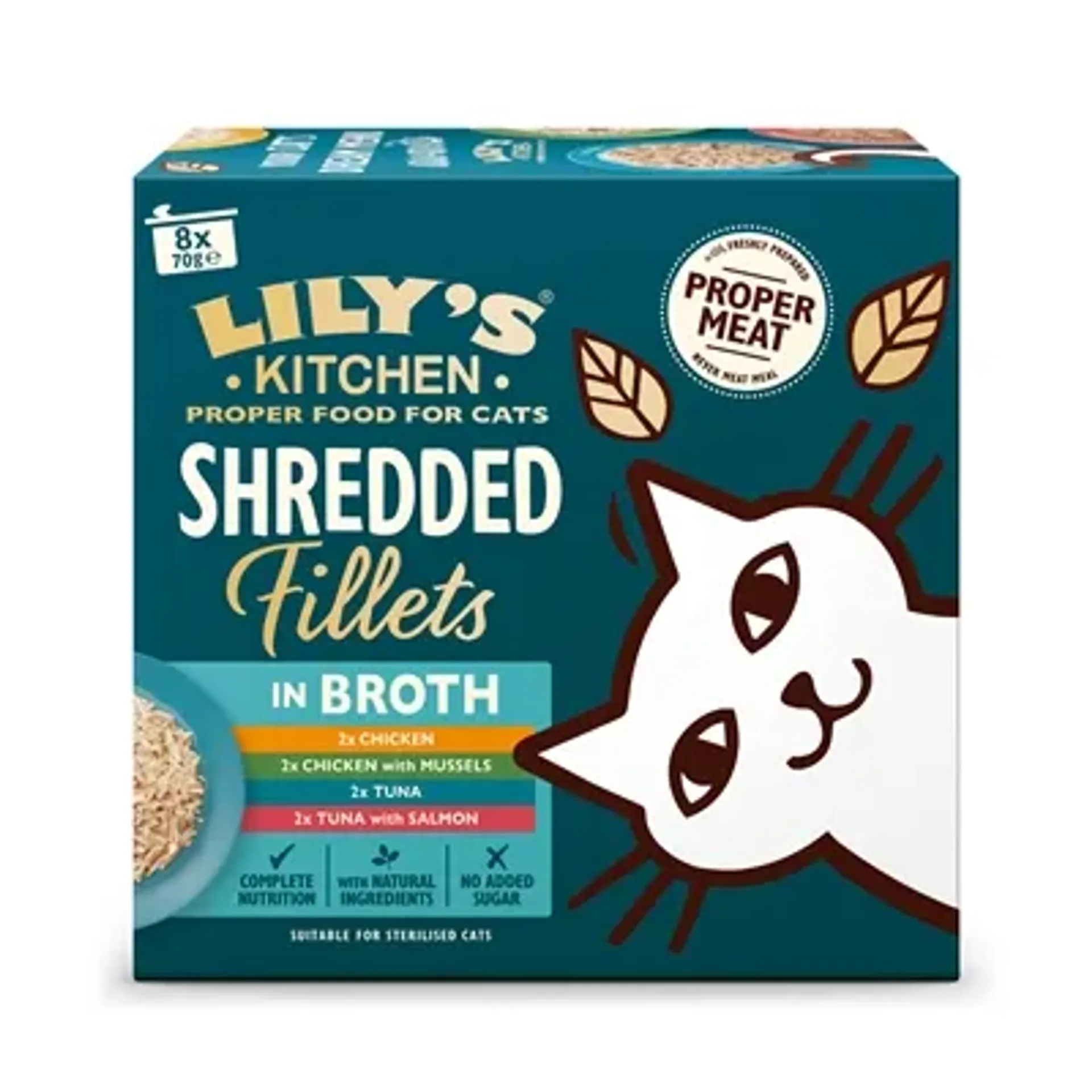 LILY’S KITCHEN SHREDDED FILLETS MULTIPACK 8X70 GR