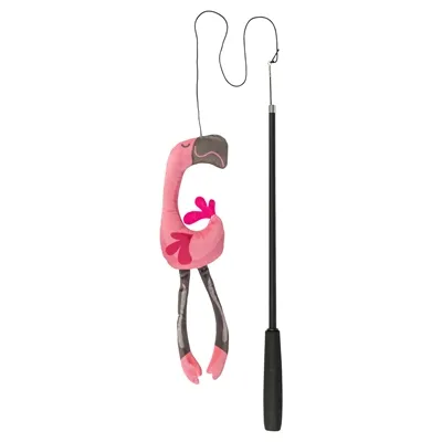 TRIXIE KATTENHENGEL TELESCOPISCH GROTE KATTEN MET FLAMINGO ROZE 106 CM TRIXIE KATTENHENGEL TELESCOPISCH GROTE KATTEN MET FLAMINGO ROZE 106 CM