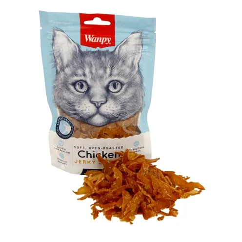 WANPY SOFT OVEN-ROASTED CHICKEN JERKY STRIPS 80 GR WANPY SOFT OVEN-ROASTED CHICKEN JERKY STRIPS 80 GR