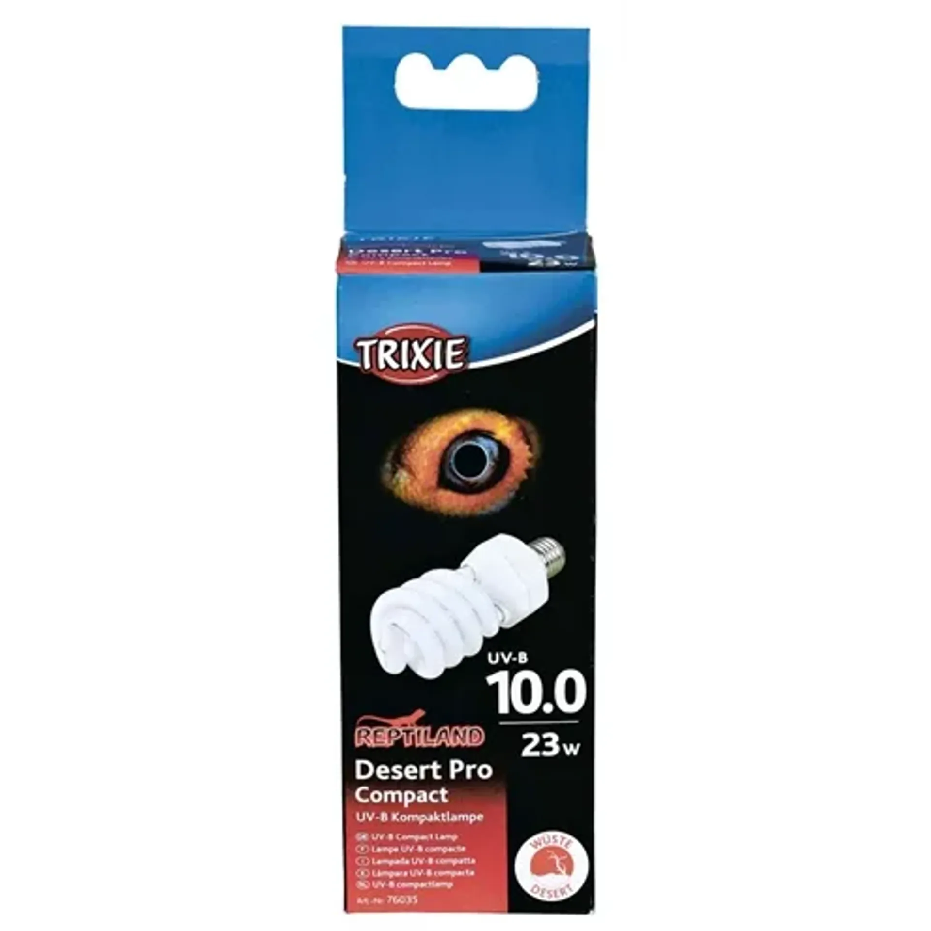 TRIXIE REPTILAND DESERT PRO COMPACT 10.0 UV-B LAMP 23 WATT 6X6X15,2 CM