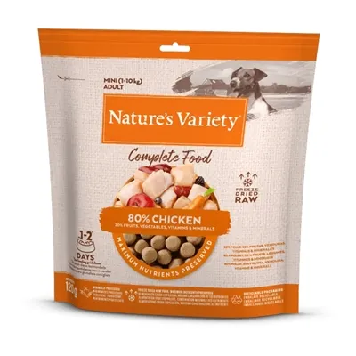 NATURES VARIETY FREEZE DRIED COMPLETE MINI ADULT 1-10 KG CHICKEN 120 GR NATURES VARIETY FREEZE DRIED COMPLETE MINI ADULT 1-10 KG CHICKEN 120 GR