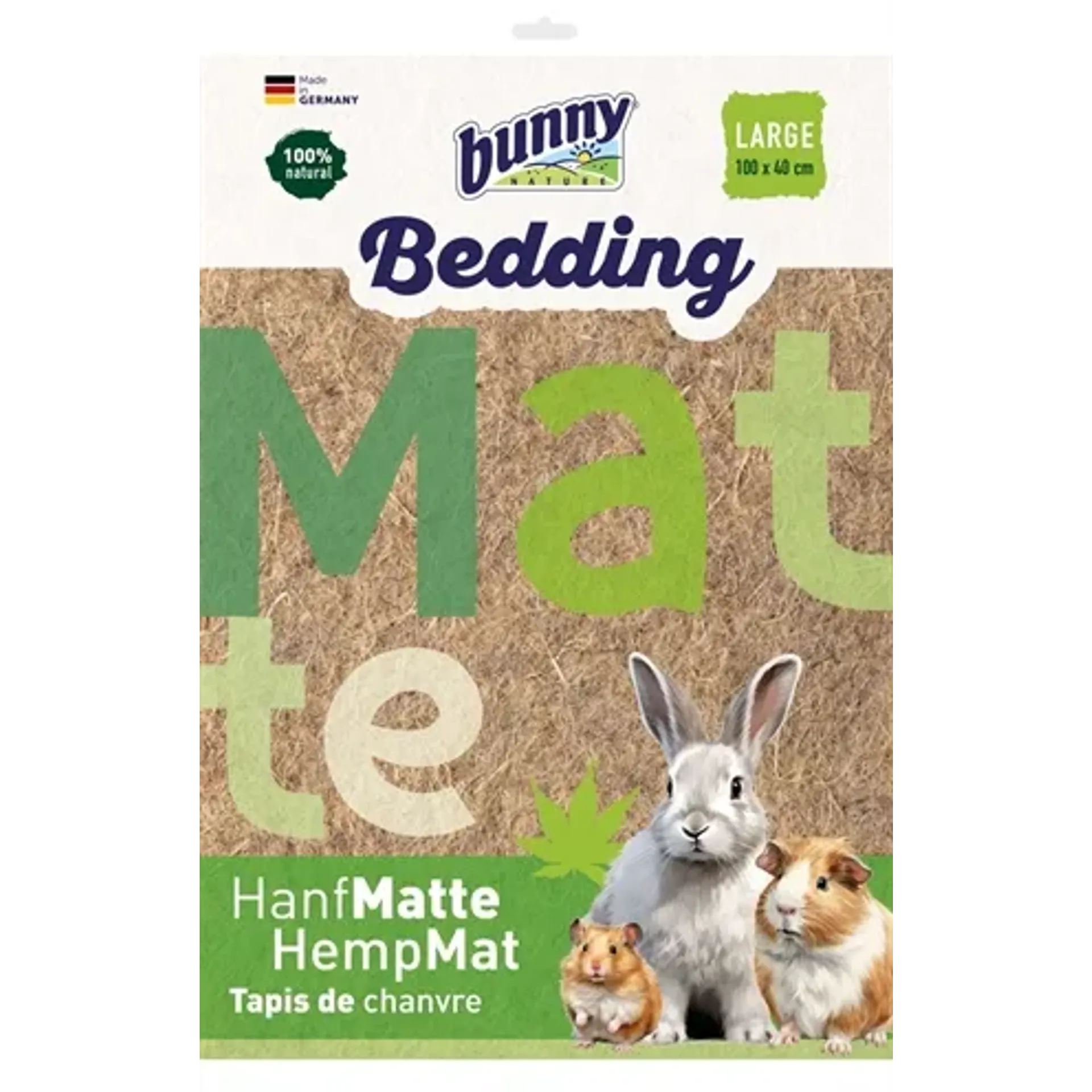 BUNNY NATURE HEMP-MAT HENNEPVEZEL MAT 100X40 CM