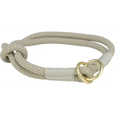 TRIXIE HALSBAND HOND SOFT HALF-SLIP GRIJS / LICHTGRIJS 45X1 CM TRIXIE HALSBAND HOND SOFT HALF-SLIP GRIJS / LICHTGRIJS 45X1 CM