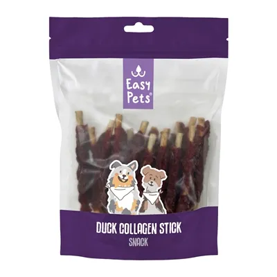 EASYPETS COLLAGEEN KAUWSTAAF MET EEND 400 GR EASYPETS COLLAGEEN KAUWSTAAF MET EEND 400 GR