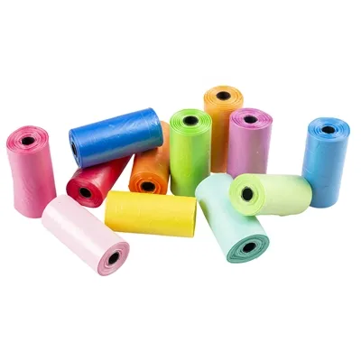 POOPI-DOG POEPZAKJES REGENBOOG KLEUREN 12X15 ST POOPI-DOG POEPZAKJES REGENBOOG KLEUREN 12X15 ST
