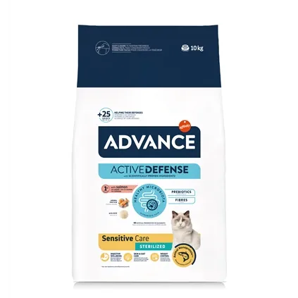ADVANCE CAT STERILIZED SENSITIVE SALMON 10 KG ADVANCE CAT STERILIZED SENSITIVE SALMON 10 KG