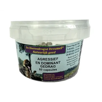 DIERENDROGIST AGRESSIEF / DOMINANT CAPSULES 60 ST DIERENDROGIST AGRESSIEF / DOMINANT CAPSULES 60 ST