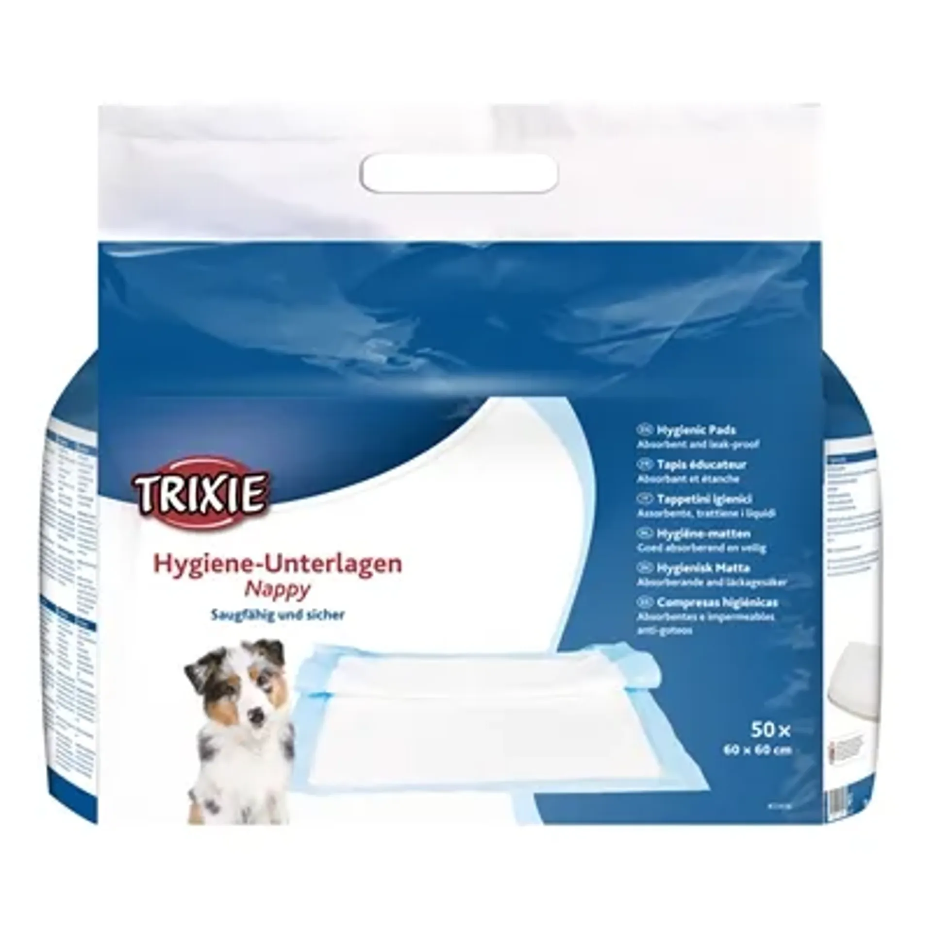 TRIXIE NAPPY PUPPY PADS 60X60 CM 50 ST