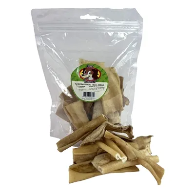 PETSNACK RUNDERKOPHUID 15 CM 250-300 GR PETSNACK RUNDERKOPHUID 15 CM 250-300 GR
