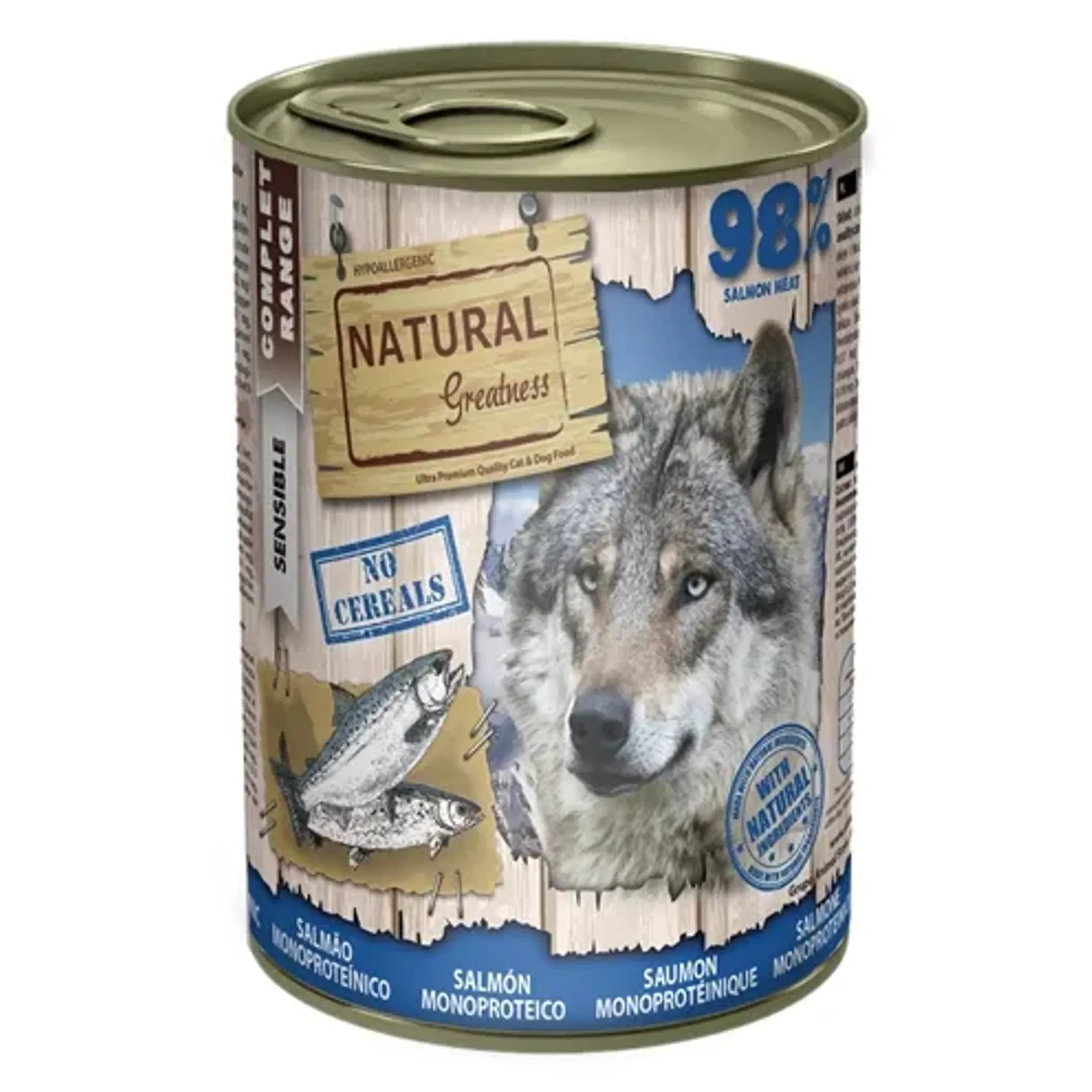 NATURAL GREATNESS MONOPROTEIN SALMON RECIPE 400 GR