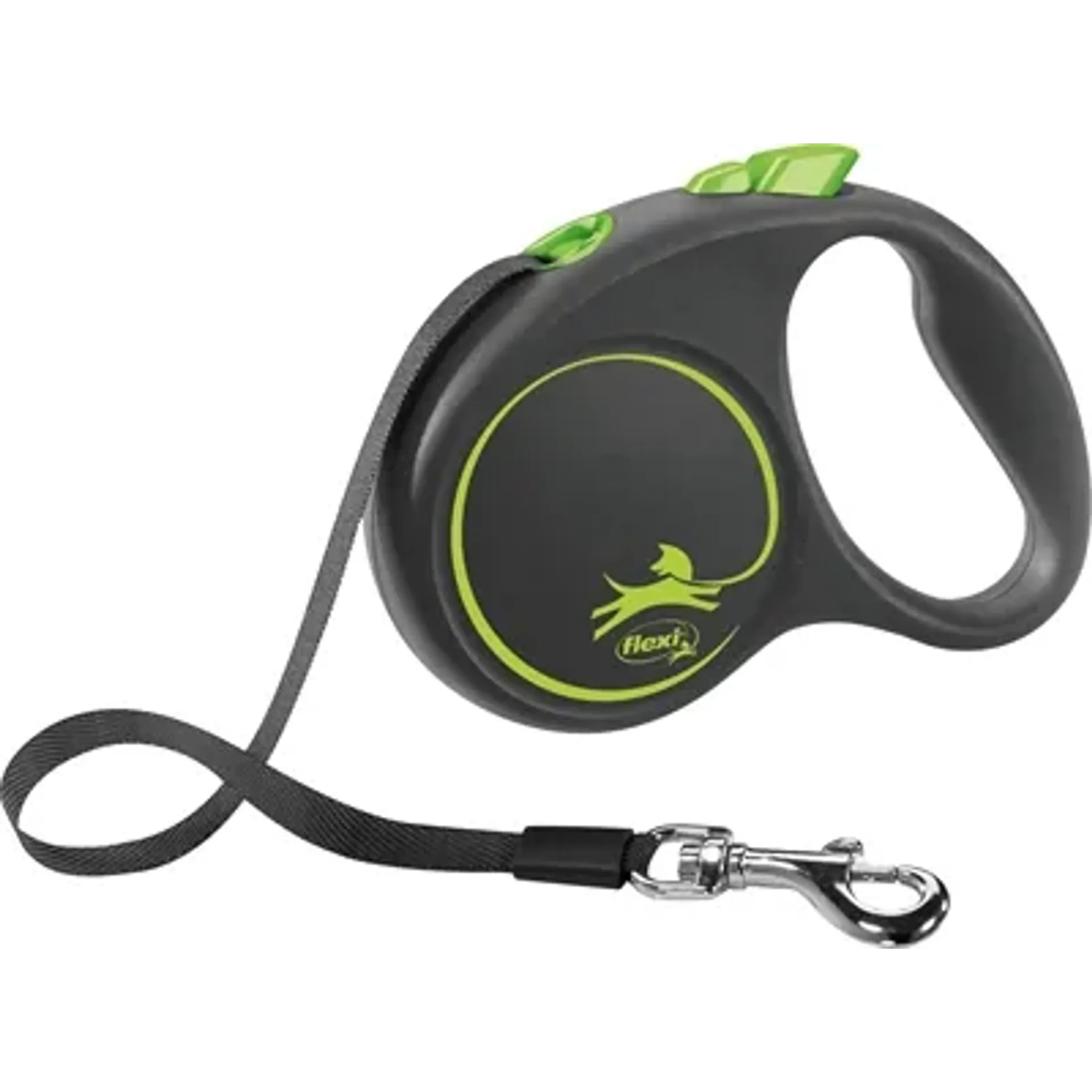 FLEXI ROLLIJN BLACK DESIGN TAPE GROEN S 5 MTR TOT 15 KG