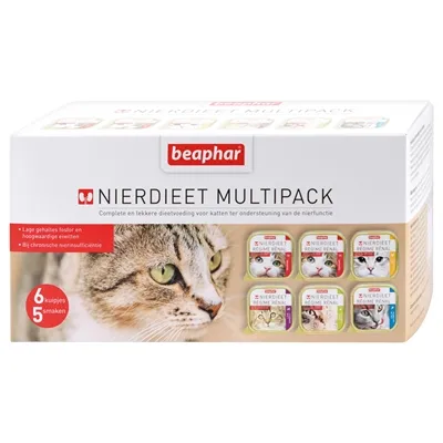BEAPHAR NIERDIEET KAT MULTIPACK 6X100 GR BEAPHAR NIERDIEET KAT MULTIPACK 6X100 GR