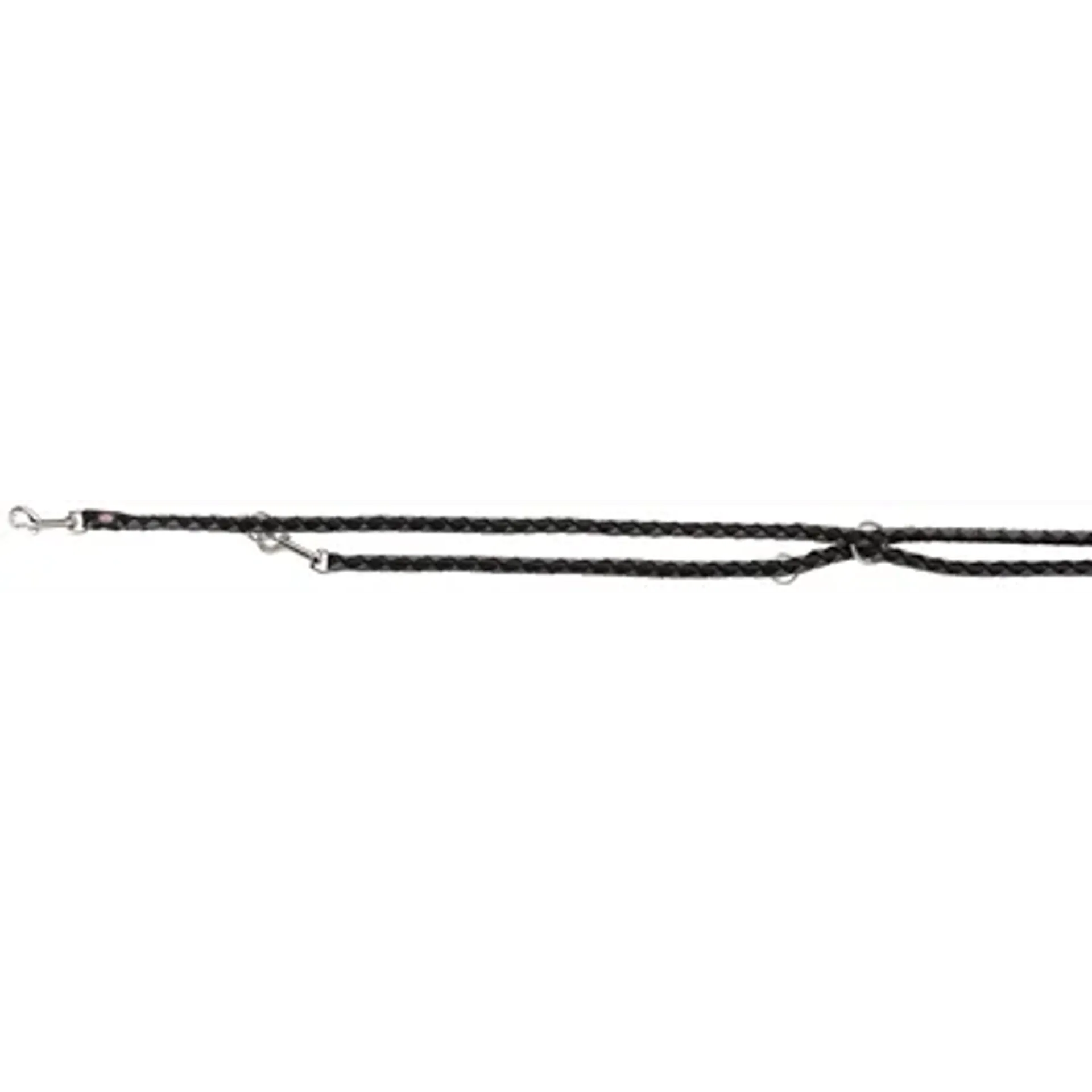TRIXIE HONDENRIEM CAVO VERSTELBAAR ZWART / GRIJS 200X1,2 CM