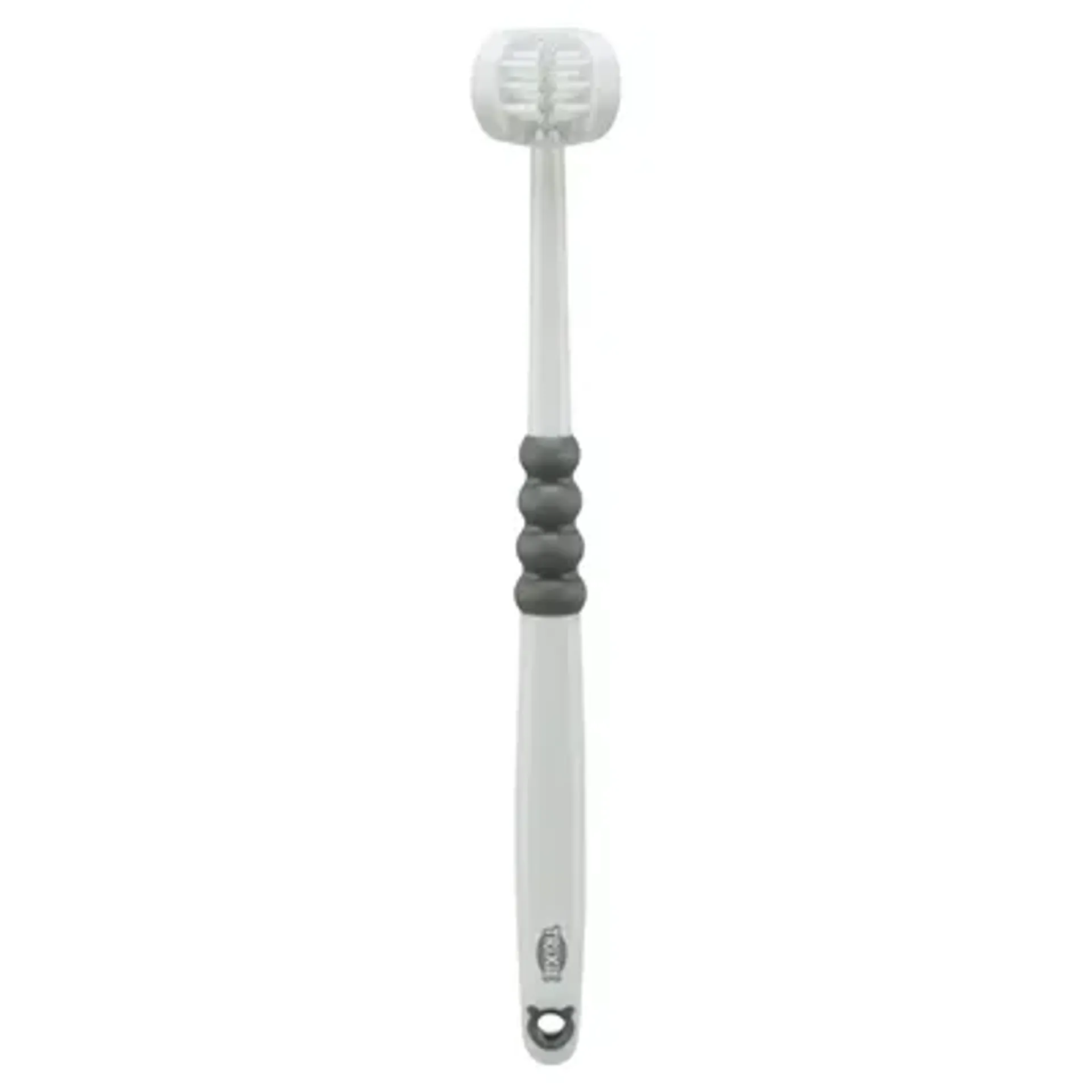 TRIXIE 3-KOPPIGE TANDENBORSTEL HOND / KAT WIT / GRIJS 18 CM