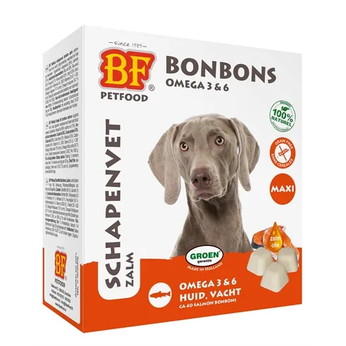 BF PETFOOD SCHAPENVET MAXI BONBONS ZALM 40 ST BF PETFOOD SCHAPENVET MAXI BONBONS ZALM 40 ST
