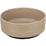 TRIXIE BE NORDIC VOERBAK HOND KERAMIEK/ RUBBER TAUPE 18 CM TRIXIE BE NORDIC VOERBAK HOND KERAMIEK/ RUBBER TAUPE 18 CM