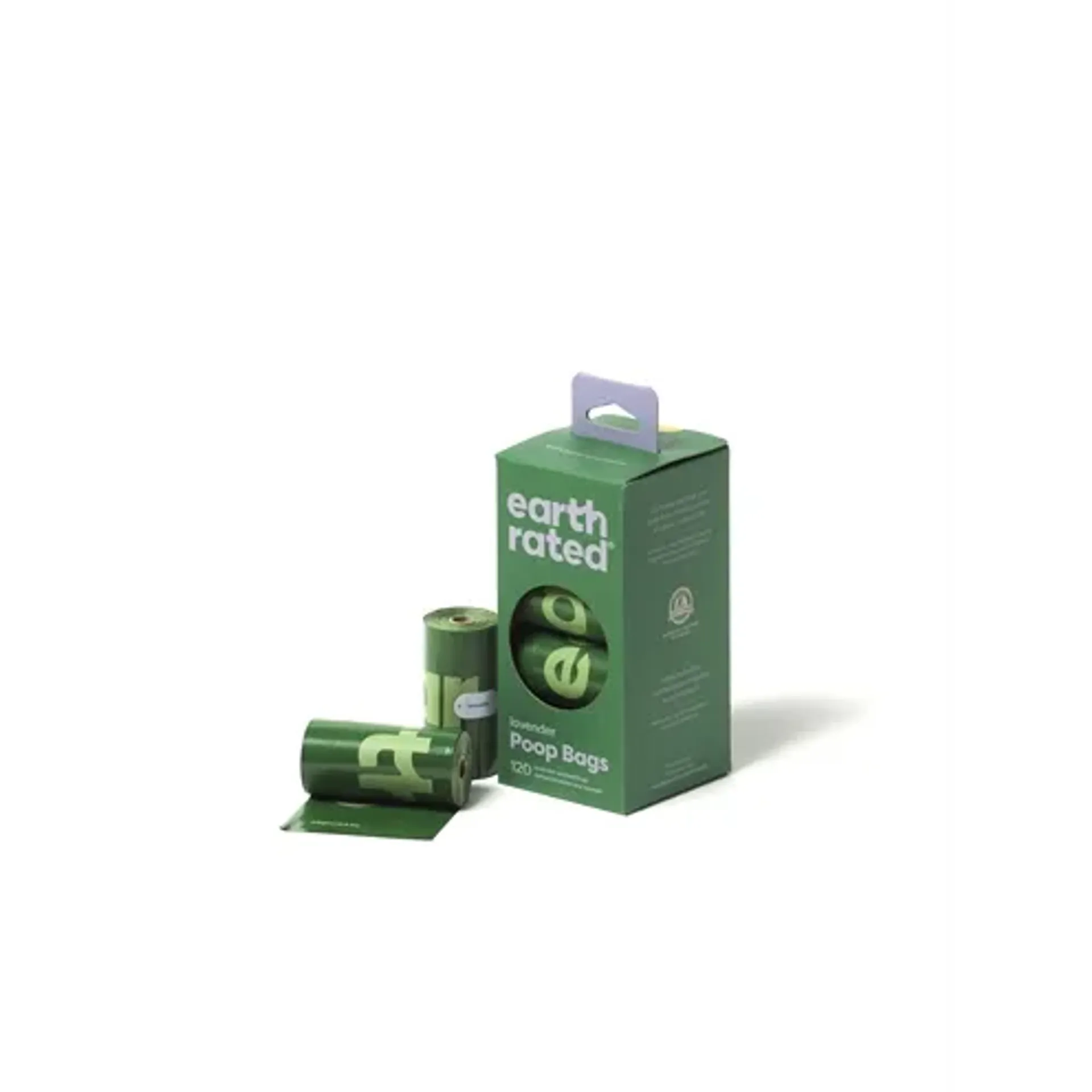 EARTH RATED POEPZAKJES LAVENDEL GERECYCLED 8X15 ST