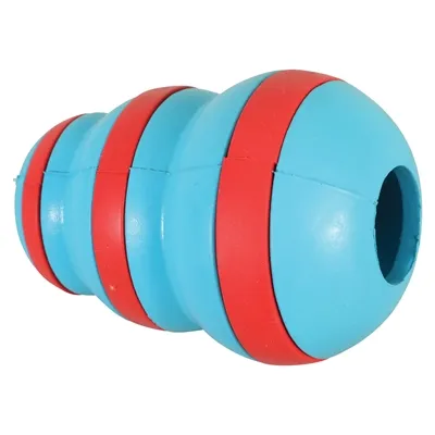 ZOLUX TREAT CONE RUBBER LICHTBLAUW / ROOD 7X7X10 CM ZOLUX TREAT CONE RUBBER LICHTBLAUW / ROOD 7X7X10 CM