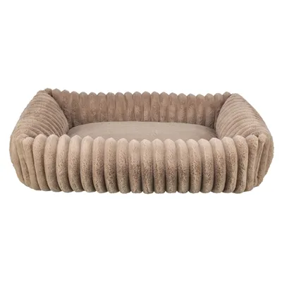 TRIXIE HONDENMAND LONNI RIBFLUWEEL HOEKIG LICHTBRUIN 80X60 CM TRIXIE HONDENMAND LONNI RIBFLUWEEL HOEKIG LICHTBRUIN 80X60 CM
