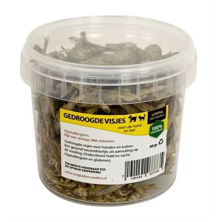 UTOPIA GEDROOGDE VISJES KAT 60 GR UTOPIA GEDROOGDE VISJES KAT 60 GR