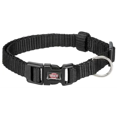 TRIXIE HALSBAND HOND PREMIUM ZWART 22-35X1 CM TRIXIE HALSBAND HOND PREMIUM ZWART 22-35X1 CM