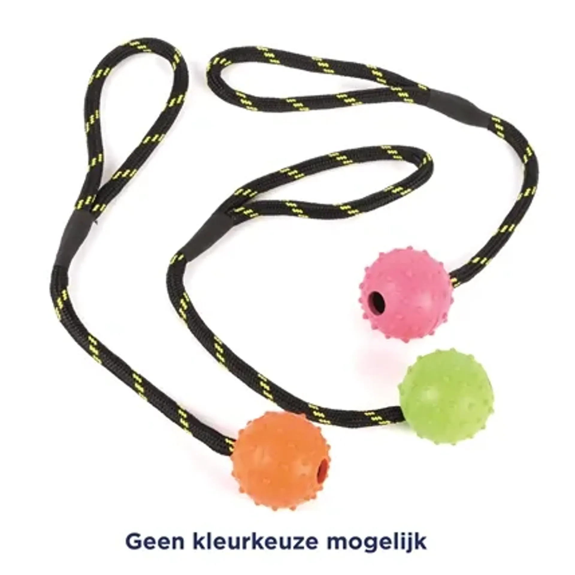 HAPPY PET TOUGH TOYS BAL STUDDED AAN TOUW RUBBER 31,5X5,5X5,5 CM