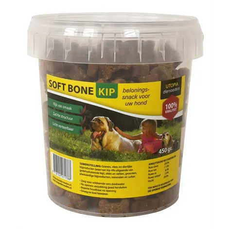 UTOPIA DIERTOTAAL SOFT BONES KIP 450 GR UTOPIA DIERTOTAAL SOFT BONES KIP 450 GR