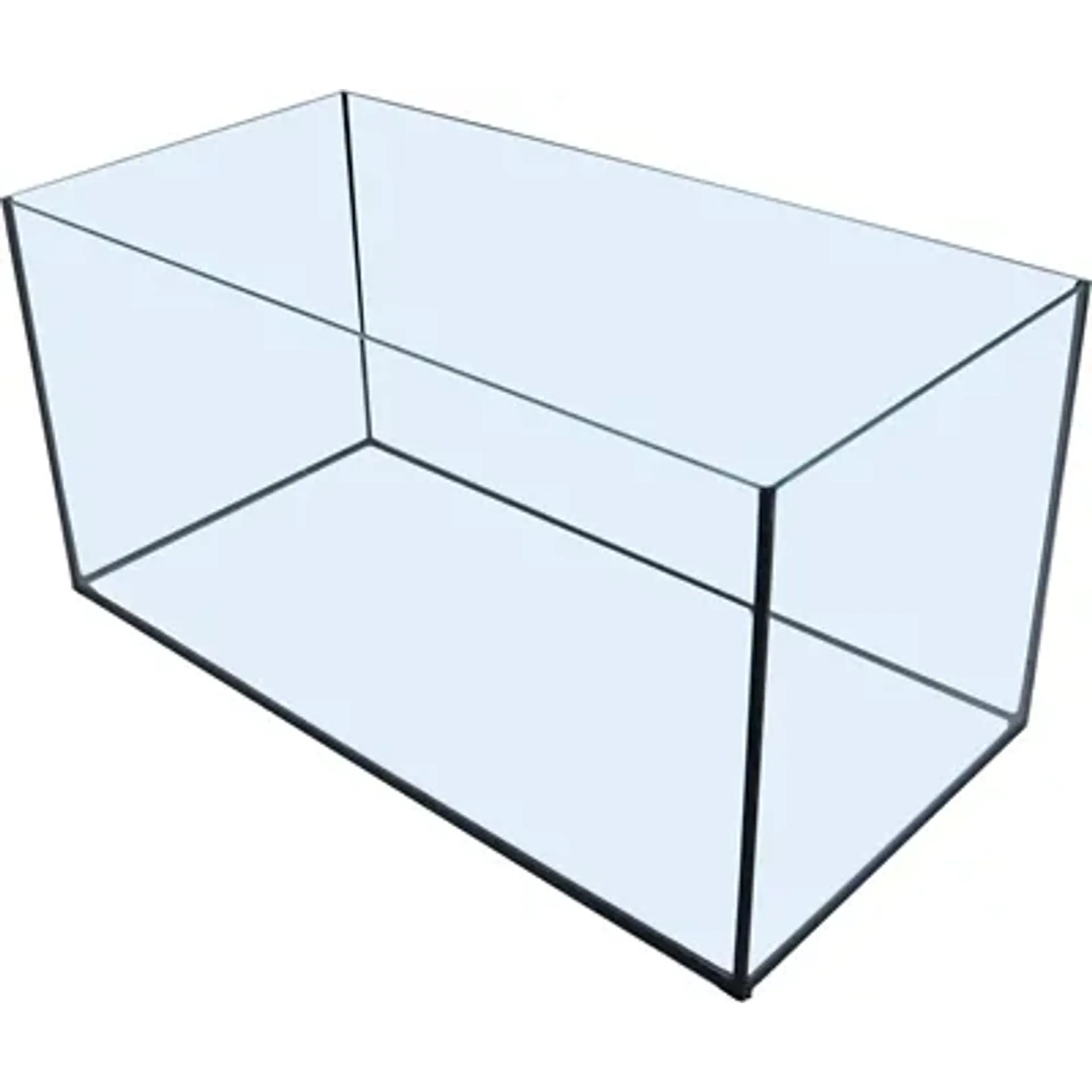 AQUARIUM MET ZWARTE KIT 60X30X30 CM