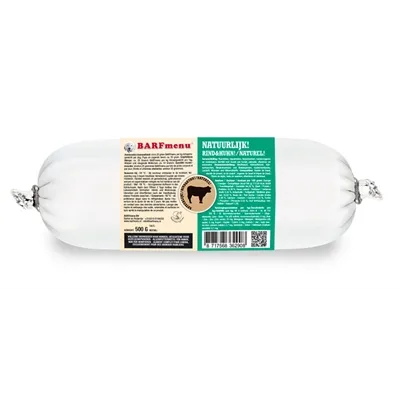 BARFMENU NATUURLIJK! HONDENVOER 500 GR BARFMENU NATUURLIJK! HONDENVOER 500 GR