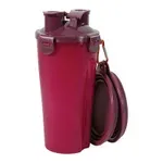 ZOLUX BVK 2IN1 REISSET FLES MET VOERBAK EN DRINKBAK ROOD 2X350 ML ZOLUX BVK 2IN1 REISSET FLES MET VOERBAK EN DRINKBAK ROOD 2X350 ML