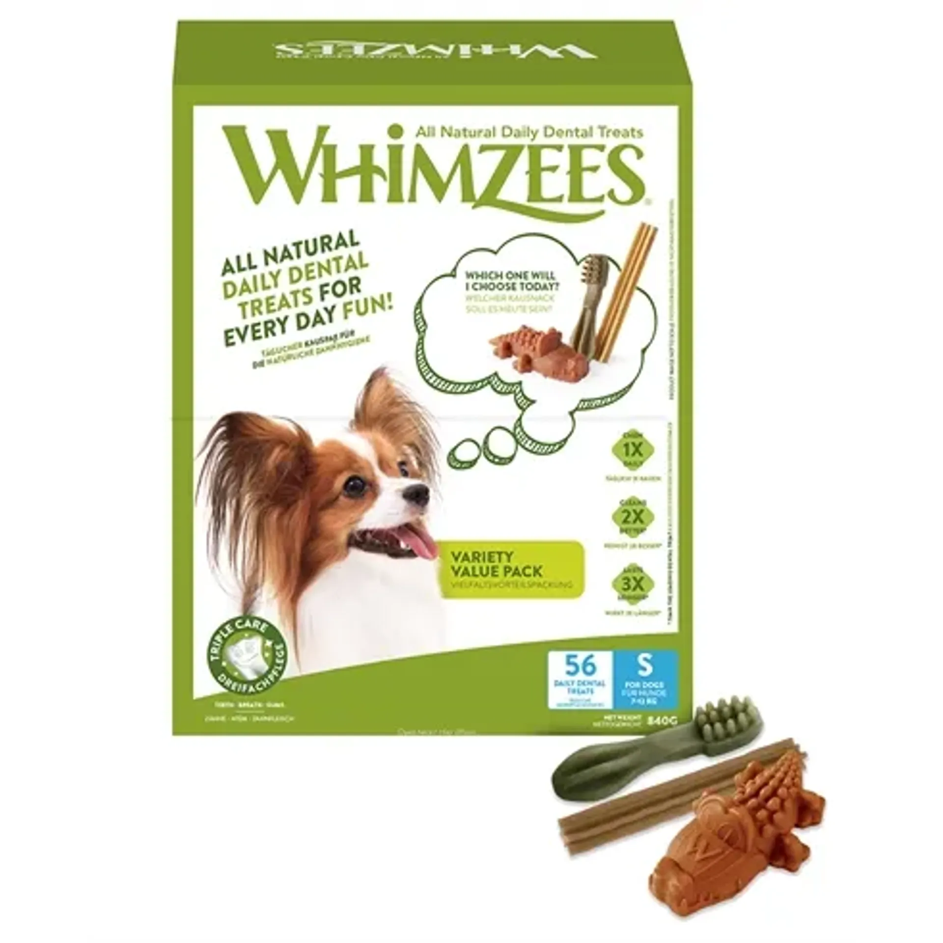 WHIMZEES VARIETY BOX SMALL 56 ST