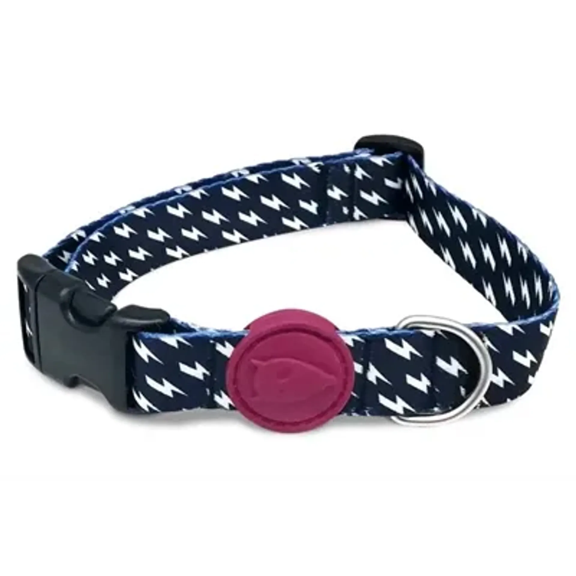 MORSO HALSBAND HOND GERECYCLED POWER FLOW ZWART 30-42X1,5 CM