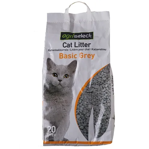 AGRISELECT BASIC GREY KATTENBAKVULLING 20 LTR AGRISELECT BASIC GREY KATTENBAKVULLING 20 LTR