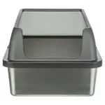 TRIXIE KATTENBAK RVS MET RAND GRIJS 40X52X29 CM TRIXIE KATTENBAK RVS MET RAND GRIJS 40X52X29 CM