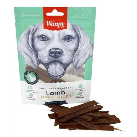WANPY SOFT OVEN-ROASTED LAMB JERKY SLICES 100 GR WANPY SOFT OVEN-ROASTED LAMB JERKY SLICES 100 GR