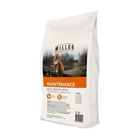 MILLOR EXTRUDED ADULT MAINTENANCE MEDIUM BREED 15 KG MILLOR EXTRUDED ADULT MAINTENANCE MEDIUM BREED 15 KG
