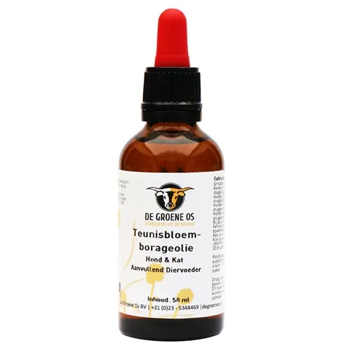 DE GROENE OS TEUNISBLOEM-BORAGEOLIE HOND / KAT 50 ML DE GROENE OS TEUNISBLOEM-BORAGEOLIE HOND / KAT 50 ML