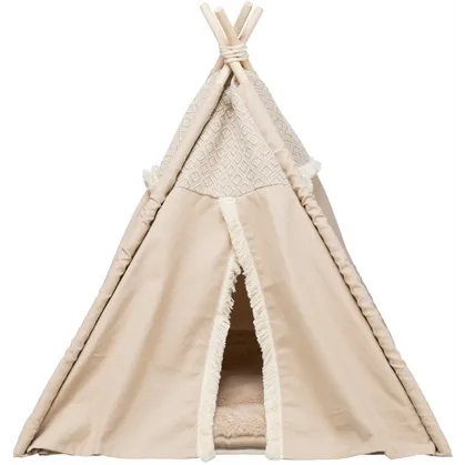 TRIXIE KATTENMAND TIPI BOHO BEIGE 55X55X65 CM TRIXIE KATTENMAND TIPI BOHO BEIGE 55X55X65 CM