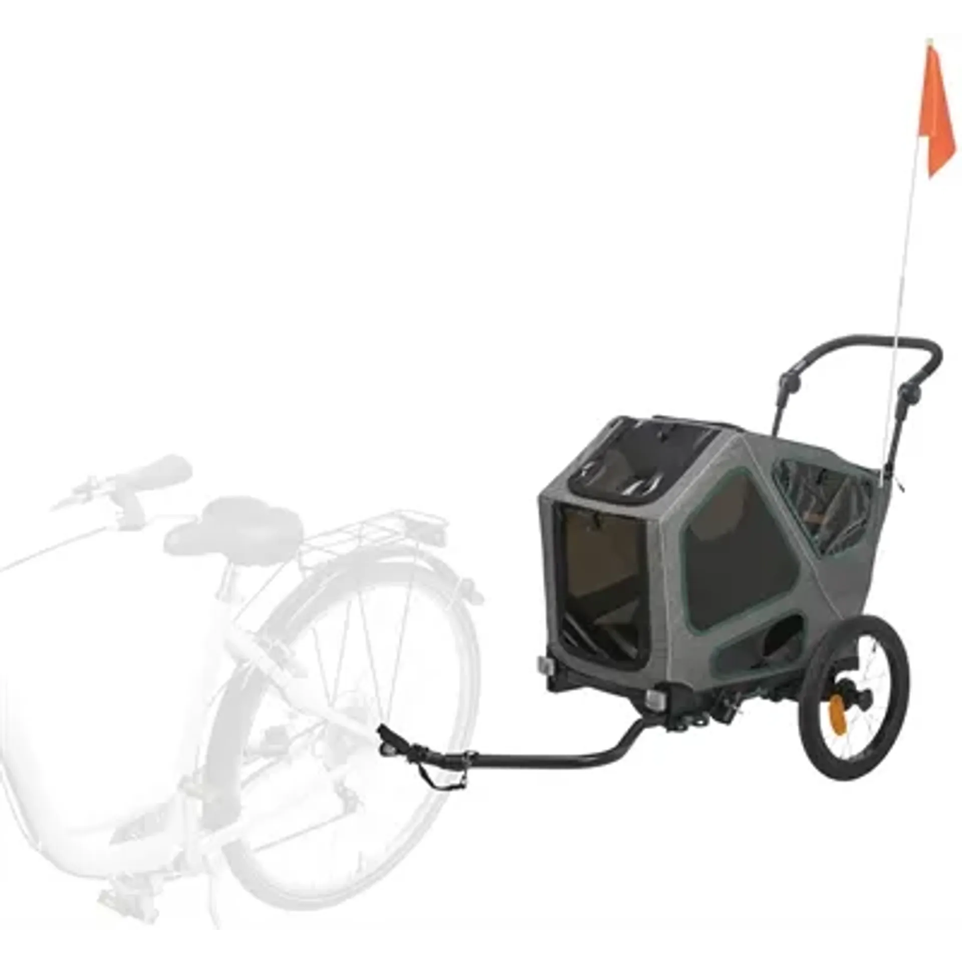 TRIXIE FIETSKAR GRIJS / SALIE 62X80-130X92 CM