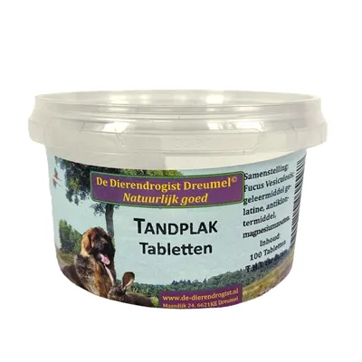 DIERENDROGIST TANDPLAK TABLETTEN 100 ST DIERENDROGIST TANDPLAK TABLETTEN 100 ST