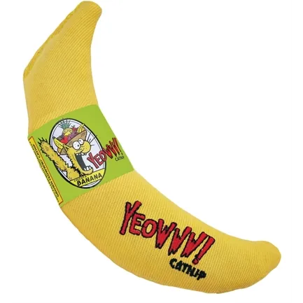 YEOWWW BANAAN MET CATNIP 18 CM YEOWWW BANAAN MET CATNIP 18 CM