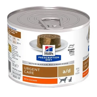 HILL’S CANINE / FELINE A/D URGENT CARE 12X200 GR HILL’S CANINE / FELINE A/D URGENT CARE 12X200 GR