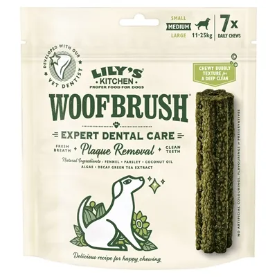 LILY’S KITCHEN DOG WOOFBRUSH DENTAL CARE MEDIUM 7X28 GR LILY’S KITCHEN DOG WOOFBRUSH DENTAL CARE MEDIUM 7X28 GR