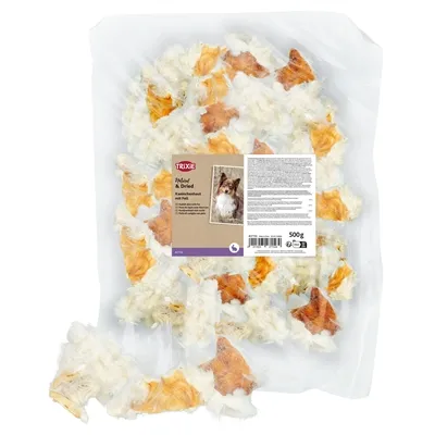 TRIXIE KONIJNENHUID MET VACHT 500 GR TRIXIE KONIJNENHUID MET VACHT 500 GR