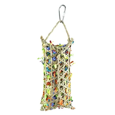 BACK ZOO NATURE PARAKEET WOVEN BAMBOO POUCH BACK ZOO NATURE PARAKEET WOVEN BAMBOO POUCH