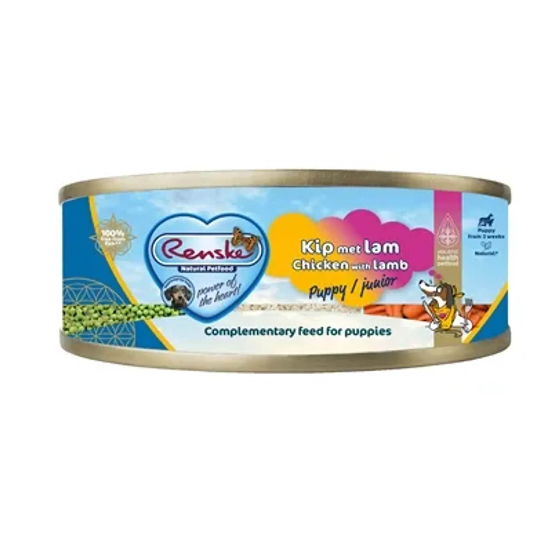 RENSKE HOND PUP/JUNIOR VERS VLEES KIP / LAM 24X95 GR