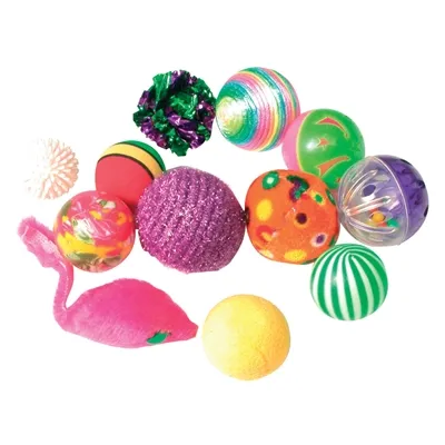 ZOLUX KATTENSPEELGOED FANCY GEKLEURDE BALLEN ASSORTI 12 ST ZOLUX KATTENSPEELGOED FANCY GEKLEURDE BALLEN ASSORTI 12 ST