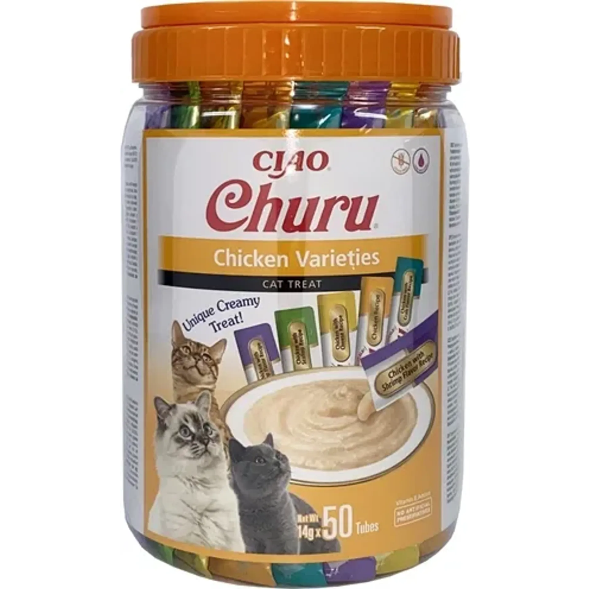 INABA CHURU MULTIPACK CHICKEN VARIETIES 50X14 GR