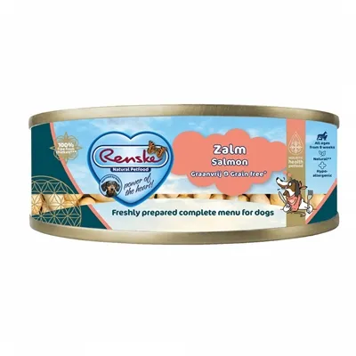RENSKE HOND VERS VLEES ZALM GRAANVRIJ 24X95 GR RENSKE HOND VERS VLEES ZALM GRAANVRIJ 24X95 GR