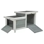 TRIXIE KNAAGDIERHUIS MET 2 INGANGEN GRIJS / WIT 70X45X43 CM TRIXIE KNAAGDIERHUIS MET 2 INGANGEN GRIJS / WIT 70X45X43 CM